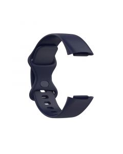 Silicone Strap for Fitbit Charge5 (103 108mm) (Dark Blue)