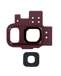 Back Camera Glass Lens and Cover Bezel Ring for Samsung Galaxy S9 (Red)