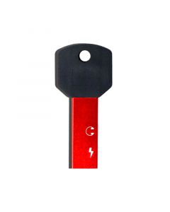 2 in 1 USB C Splitter to Lightning Male to Dual Type C Female(Charging and Audio) Adapter(Key Shape Style)(Red)