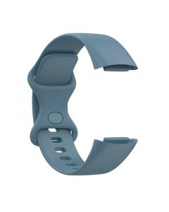 Silicone Strap for Fitbit Charge5(103 145mm)(Official Steel Blue)