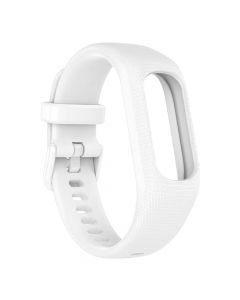 Silicone Strap for Garmin vívosmart®5 L-6.8"-9.4"(132mm) (White)