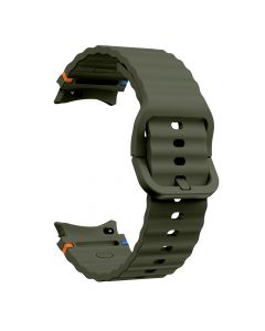 Silicone Sport Strap for Samsung Galaxy Watch7(40/44MM)(Army Green)