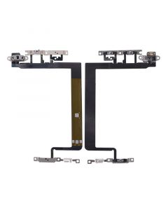 Power and Volume Button,Camera Flash LED,Noise Reduction Mic Flex Cable with Metal Plate for iPhone 13
