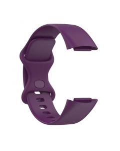 Silicone Strap for Fitbit Charge5(103 145mm)(Deep Purple)