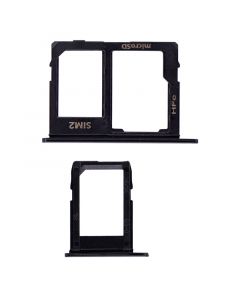 Sim Card Tray and MicroSD Card Tray for Samsung Galaxy J4 (J400/2018)(Black)