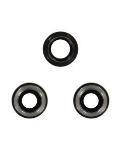 Back Camera Lens With Bracket and Frame Ring for iPhone 12 Pro (3 pcs set) - Black