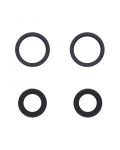 Back Camera Lens With Bracket and Frame Ring for iPhone 13/13 Mini-Black