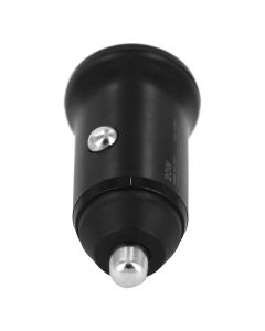 Mini 2-Port PD Type C (20W) & QC 3.0 (18W)Car Charger Adapter for Mobile Phone(HL-PD01) - Black