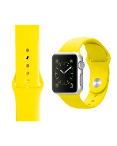 Silicone Strap for Apple iWatch Series (38/40/41MM)(Yellow)