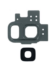 Back Camera Glass Lens and Cover Bezel Ring for Samsung Galaxy S9 (Gray)