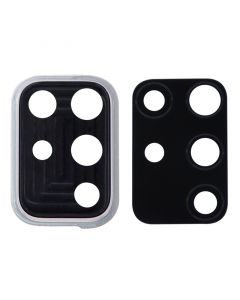 Back Camera Glass Lens and Cover Bezel Ring for Samsung Galaxy A71 (A715/2020) (Silver)