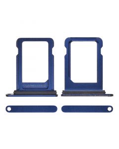 Sim Card Tray with Waterproof Gasket Ring for iPhone 12 Mini(Blue)