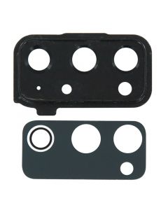Back Camera Lens with Cover Bezel Ring for Samsung Galaxy S20 FE 5G (Black)