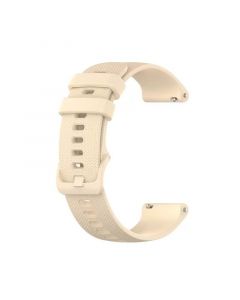 Silicone Strap for Garmin venu/Garmin venu sq/Garmin vivoactive 3 (20MM)(Beige)
