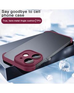 Corner pad protective case for iPhone 12 (TPU)(Red)