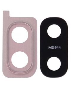 Back Camera Glass Lens and Cover Bezel Ring for Samsung Galaxy A20 (A205/2019) (Coral Orange)