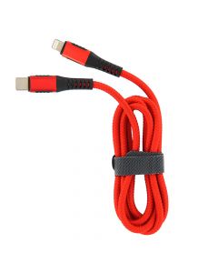 3A Type-C to 8 Pin Fast Charging Data Cable (Integration Head/Braided Line) - Red (1.0M)