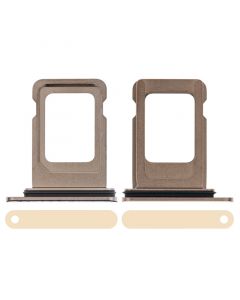 Sim Card Tray with Waterproof Gasket Ring for iPhone 11 Pro(Gold)