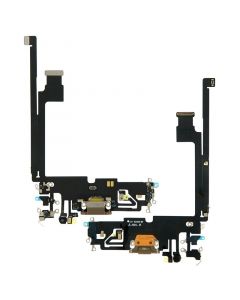 Charging Port Flex Cable for iPhone 12 Pro Max (Gold)