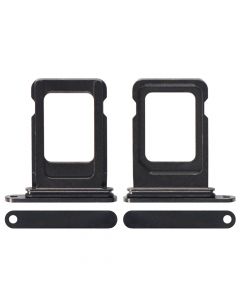 Sim Card Tray with Waterproof Gasket Ring for iPhone 13 Pro/13 Pro Max(Single SIM Card Version)-Graphite