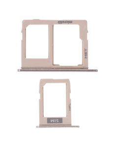 Sim Card Tray and MicroSD Card Tray for Samsung Galaxy J8 (J810/2018)(Gold)