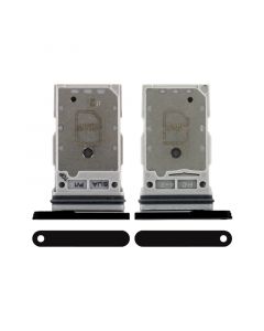 Dual Sim Card Tray for Samsung Galaxy S22 / S22 Plus (Black)