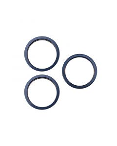 Back Camera Bezel Ring Only for iPhone 15 Pro (3 Piece Set) (Blue)