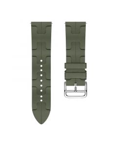 H-shaped pattern Silicone Strap for Samsung Galaxy Watch4/5/6(40mm 44mm)/Watch 4 Classic(42mm 46mm)/Watch 6 Classic(43mm 47mm)(Khaki)(20/20mm)