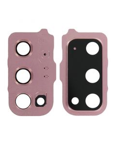 Back Camera Lens with Cover Bezel Ring for Samsung Galaxy S20/S20 5G (Pink)
