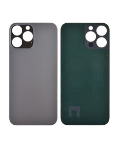 Back Glass Cover for iPhone 13 Pro Max (for iPhone/Large Camera Hole) - Black