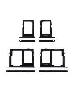 Sim Card Tray and MicroSD Card Tray for Samsung Galaxy A6 (A600/2018)/A6 Plus (A605/2018)(Black)