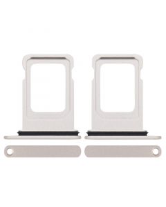 Sim Card Tray with Waterproof Gasket Ring for iPhone 13(Single SIM Card Version)-Silver