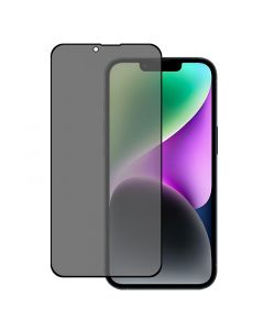 Privacy Tempered Glass for iPhone 14 - Anti Scratch/Fingerprint [Full Coverage] Auto Dust/Align Kits(2 Pack)