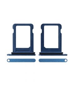 Sim Card Tray with Waterproof Gasket Ring for iPhone 13Mini(Single SIM Card Version)-Blue