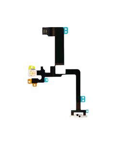 Power Button,Camera Flash LED,Noise Reduction Mic Flex Cable with Metal Plate for iPhone 6 Plus