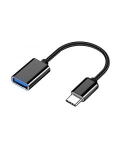 USB C Male to USB Female Adapter(Black)