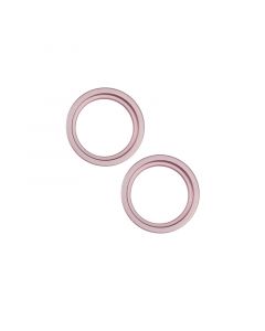 Back Camera Bezel Ring Only for iPhone 15 / 15 Plus (Pink) (2 Piece Set)