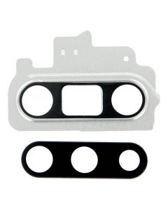 Back Camera Lens with Cover Bezel Ring for Samsung Galaxy Note 10 (Silver)