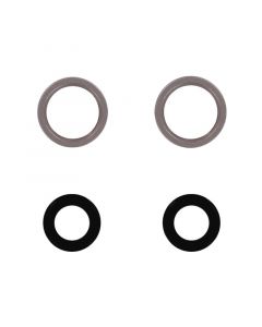 Back Camera Lens With Bracket and Frame Ring for iPhone 13/13 Mini-Rose Gold