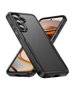 For Samsung Galaxy A36 TPU+PC 2 in 1 shockproof Hybrid Protective Case(Black+Black)