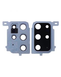 Back Camera Lens with Cover Bezel Ring for Samsung Galaxy S20 Plus (Blue)