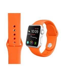 Silicone Strap for Apple iWatch Series (38/40/41MM)(Orange)