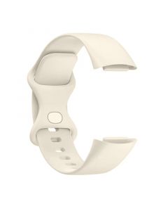 Silicone Strap for Fitbit Charge5(103 145mm)(Official Moon White)