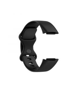 Silicone Strap for Fitbit Charge5(103 108mm)(Black)