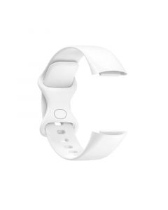 Silicone Strap for Fitbit Charge5(103 108mm)(White)