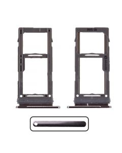 Sim Card Tray and MicroSD Card Tray for Samsung Galaxy S10/S10 Plus/S10E(Dark Blue)