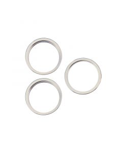 Back Camera Bezel Ring Only for iPhone 15 Pro (3 Piece Set) (White)