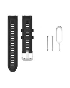 Silicone Strap for Garmin Instinct 2S(Black)