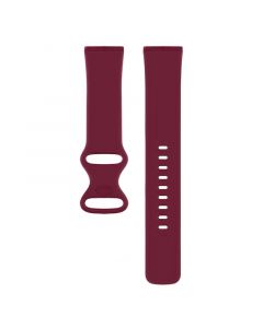 Silicone Strap for Fitbit Versa 3 (100 140mm)(Deep Red)