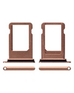 Sim Card Tray with Waterproof Gasket Ring for iPhone 8(Gold)